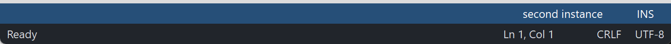 The PsStatusBar demo
